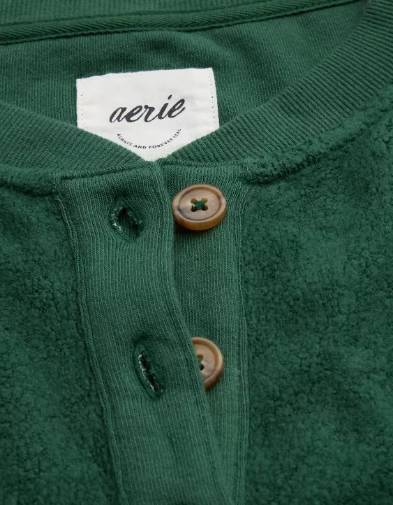 Aerie Sherpa Henley Sweatshirt - Image 7