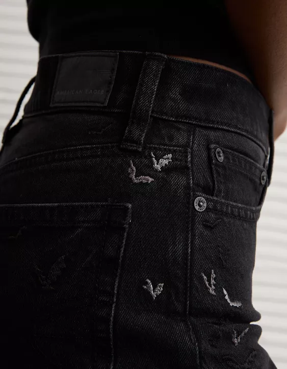 AE Stretch Super High-Waisted Bat Straight Jean - Image 6