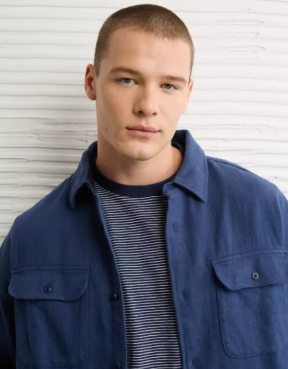 AE Boxy Flannel Shirt - Image 6