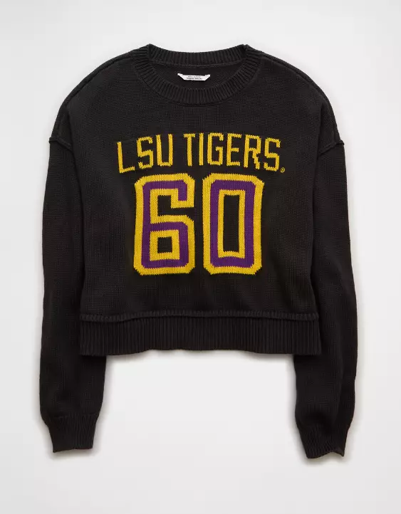 AE LSU Tigers Cropped Sweater - Image 3