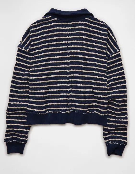 AE Half-Zip Waffle Fleece Sweatshirt - Image 4