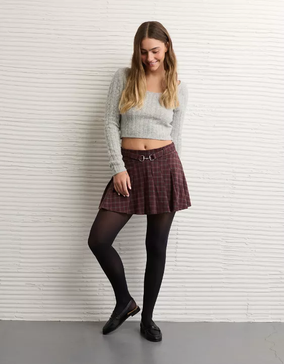 AE Mid-Rise Belted It Knit Skort - Image 2