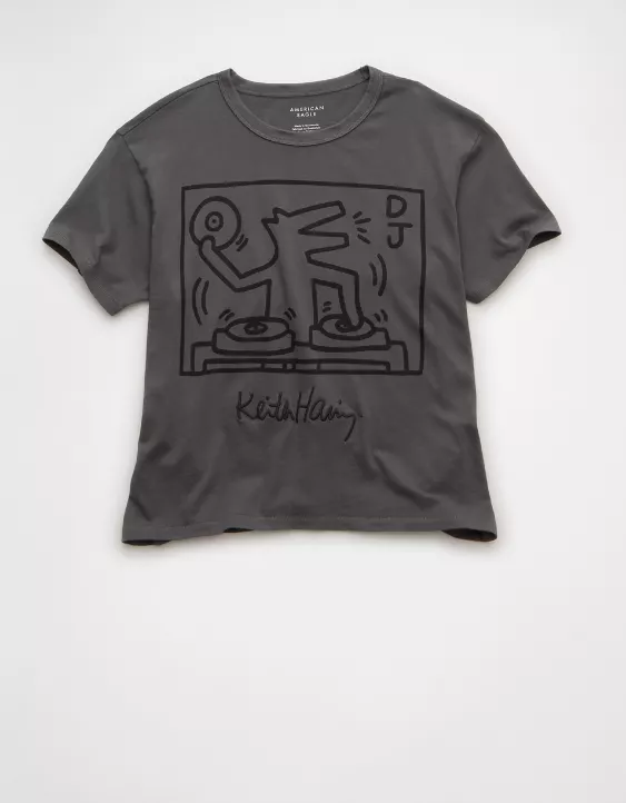 AE Ex-Boyfriend Keith Haring Graphic T-Shirt - Image 3