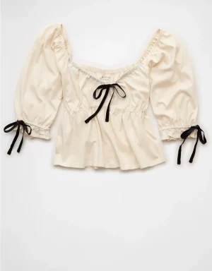 AE Puff Sleeve Babydoll Tee