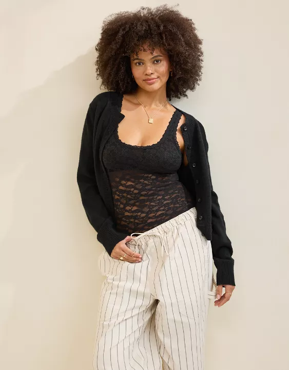 Show Off Vintage Lace Scoop Bodysuit - Image 5