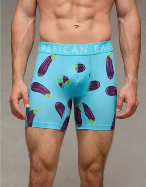 AEO Men's Eggplants 6" Flex Boxer Brief