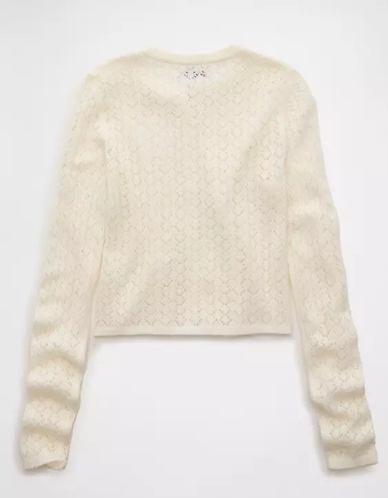 AE Fitted Crew Neck Cardigan - Image 4