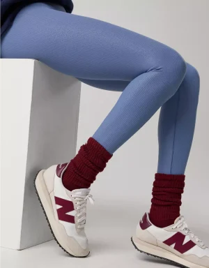 OFFLINE By Aerie Real Me XTRA Rib Foil Legging