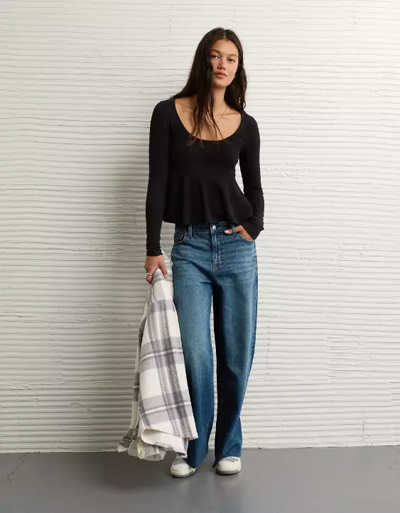 AE Long Sleeve Babydoll Top - Image 6