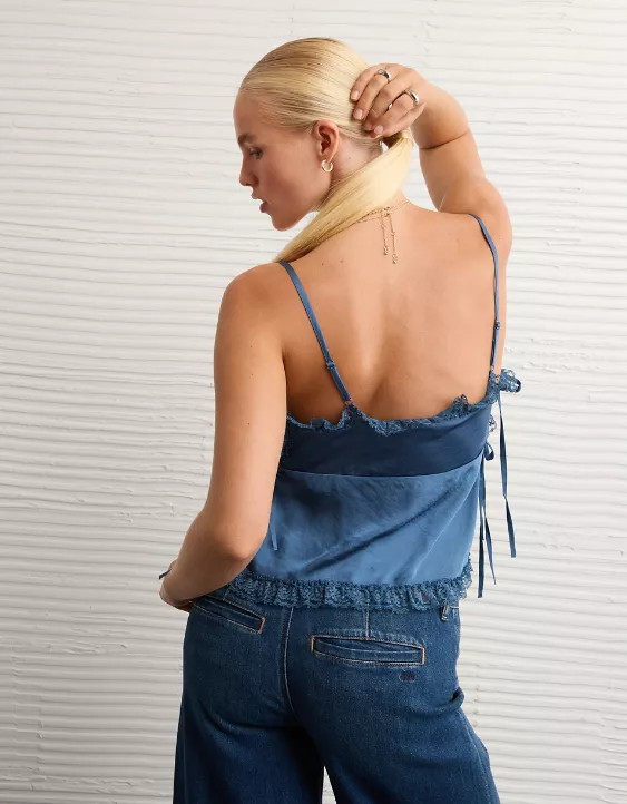 AE Side-Tie Lace Tank Top - Image 2