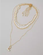 AE Heart & Pearl Necklace 5-Pack