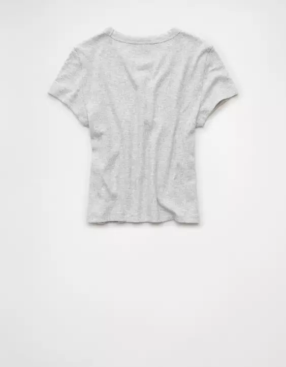 AE LSU Tigers Graphic Cropped Baby Tee - Image 4