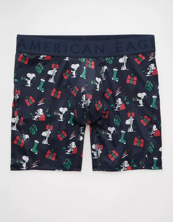 AEO Men's Snoopy Christmas 6" Flex Boxer Brief - Image 3