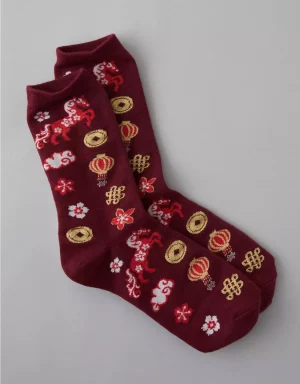 AE Lunar New Year Crew Socks