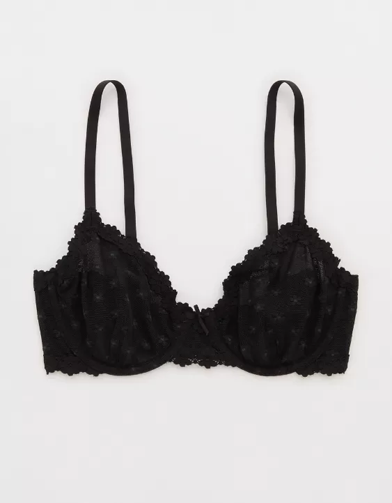 Show Off Daisy Mesh Unlined Bra - Image 3