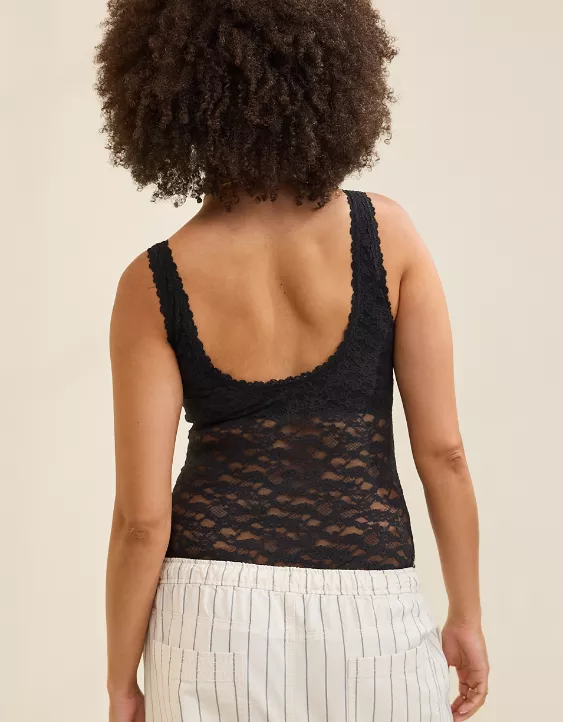 Show Off Vintage Lace Scoop Bodysuit - Image 2