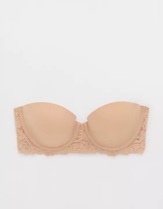 Show Off Rosey Lace Strapless Push Up Bra - Image 3