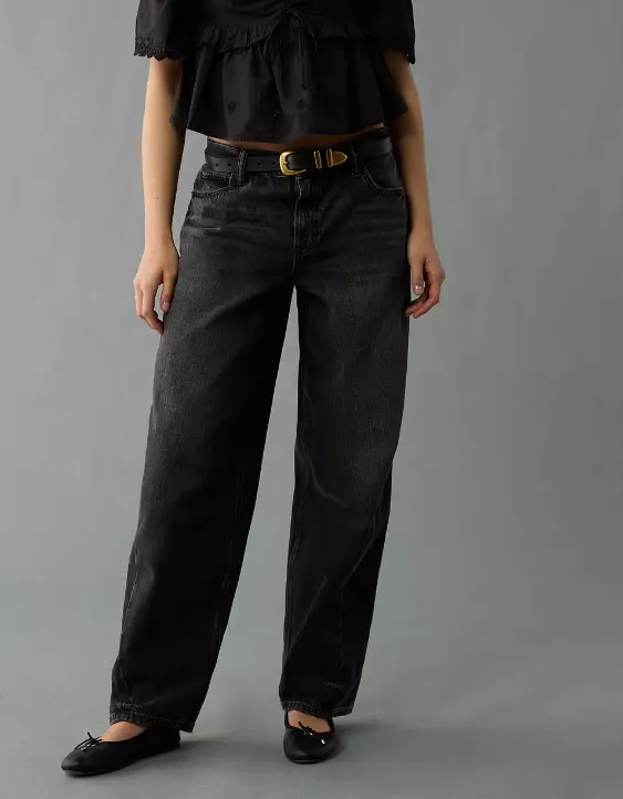 AE Strigid Low-Rise Baggy Barrel Jean - Image 5