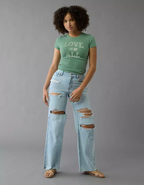 AE Pride Graphic Hey Baby Tee - Image 5