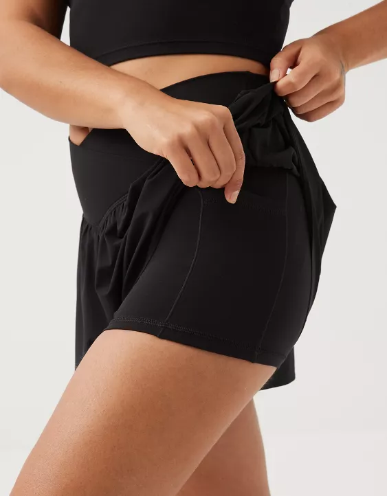 OFFLINE By Aerie Real Me Crossover Flowy Short - Image 4