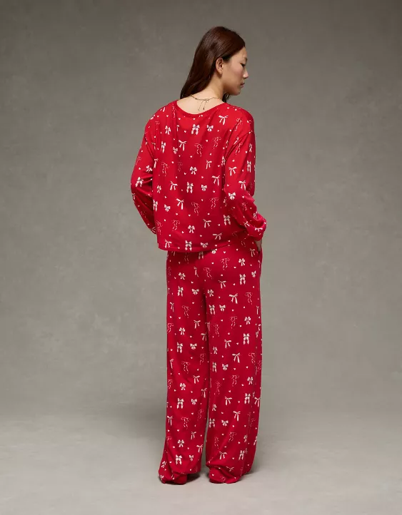 AE Luxe Plush Long-Sleeve & Pant PJ Set - Image 2