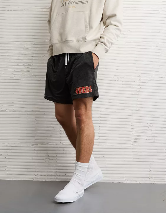 NFL San Francisco 49ers 6" Mesh Lounge Short - Image 5