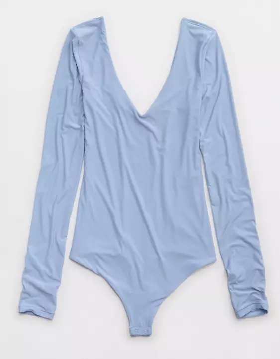SMOOTHEZ Long Sleeve Plunge Bodysuit - Image 4