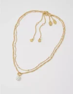 Aerie Twist Chain Pearl Necklace