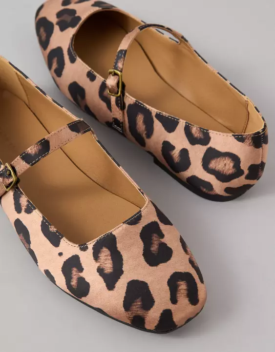 AE Leopard Mary Jane Flat - Image 3