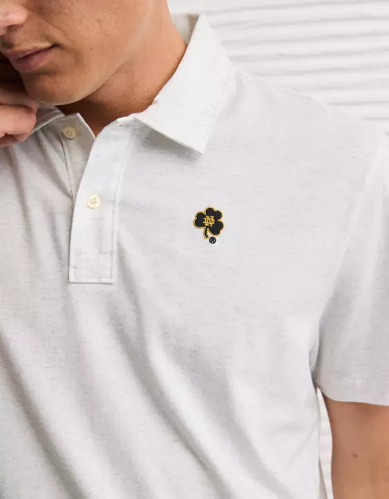 AE 24/7 Notre Dame Fighting Irish Graphic Club Polo Shirt - Image 5