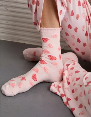 AE Valentine's Day Crew Socks