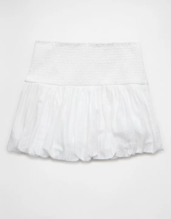 AE High-Waisted Smocked Bubble Skirt - Image 4