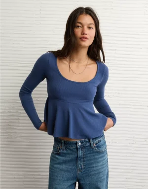 AE Long Sleeve Babydoll Top