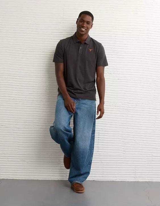 AE 24/7 Texas Longhorns Graphic Club Polo Shirt - Image 6