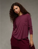 AE Soft & Sexy Long Sleeve Pocket T-Shirt
