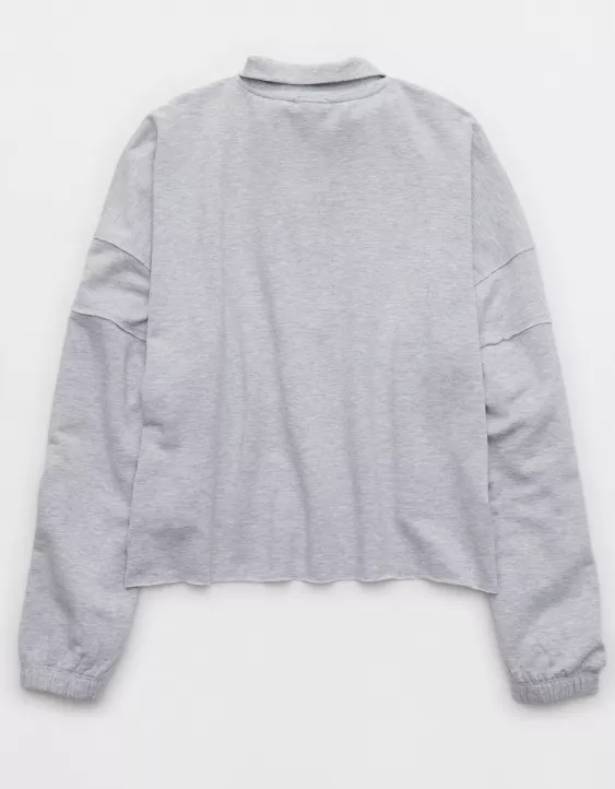 OFFLINE By Aerie OTT Seamed Quarter Zip Sweatshirt - Image 5