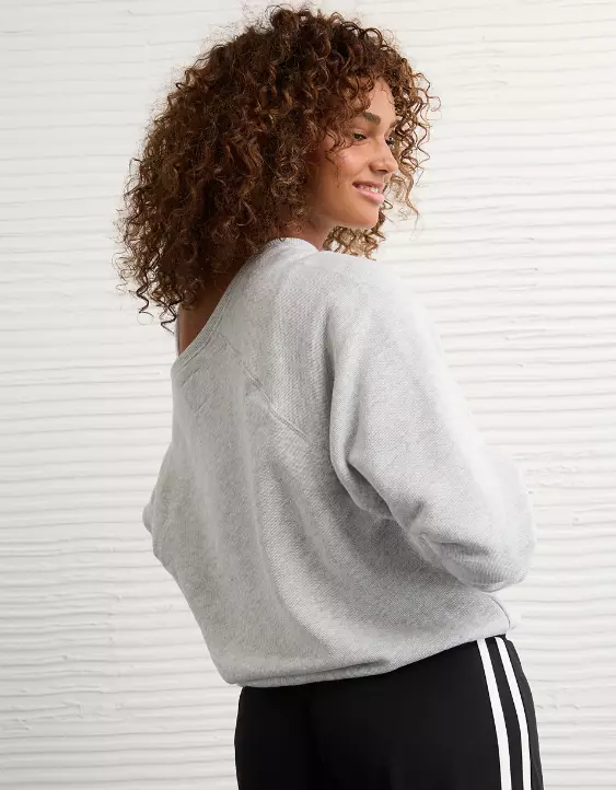 AE Colorado Buffaloes Graphic Off The Shoulder Sweatshirt - Image 2