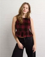 AE Back Bow Peplum Tank Top