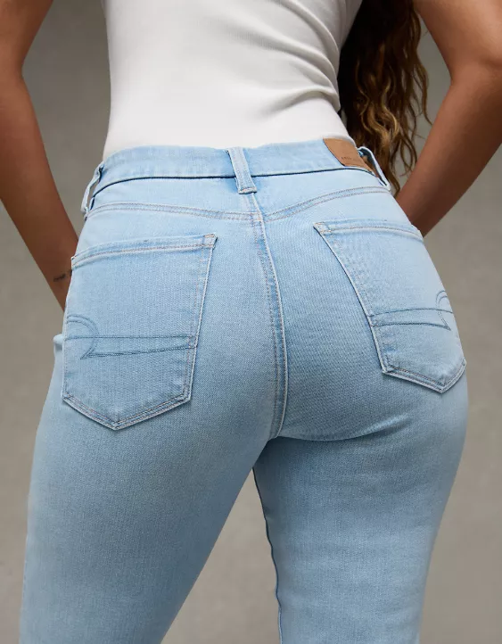 AE Next Level Curvy Ripped Super High-Waisted Flare Jean - Image 6