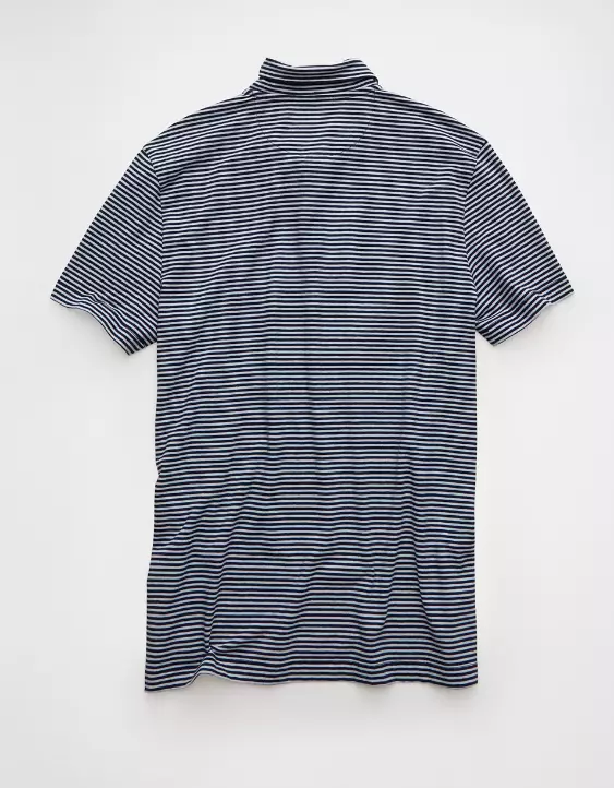 AE 24/7 Michigan Wolverines Graphic Club Polo Shirt - Image 4