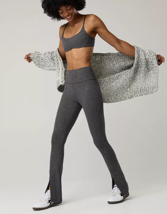 OFFLINE By Aerie Jacquard Twill Mini Flare Legging - Image 2