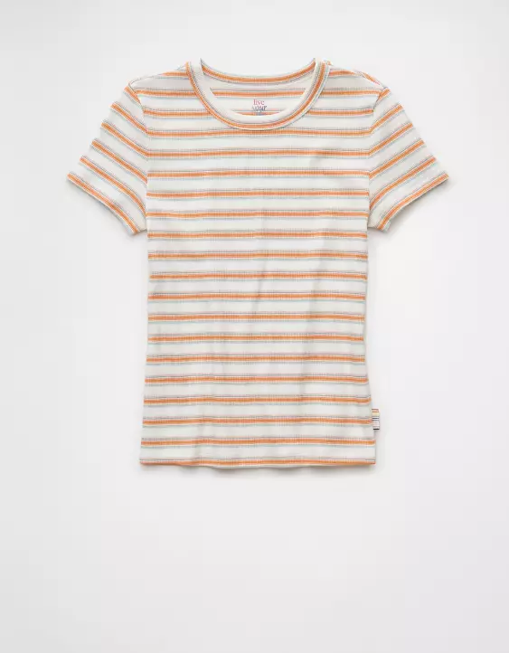 AE Pride Striped Hey Baby Tee - Image 3