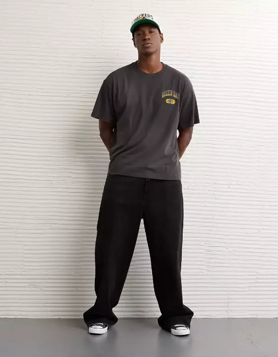 NFL Wisconsin Green Bay Packers Boxy Graphic T-Shirt - Image 5