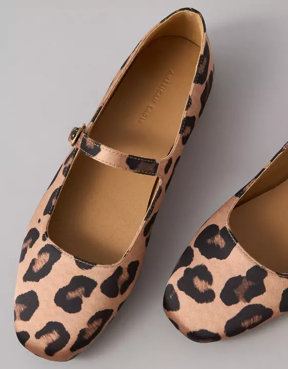 AE Leopard Mary Jane Flat - Image 2