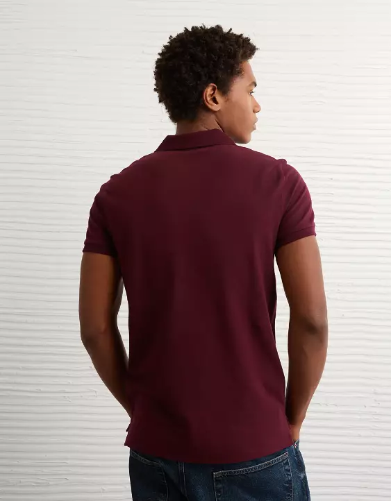 AE Lived-In Slim Fit Pique Polo Shirt - Image 2