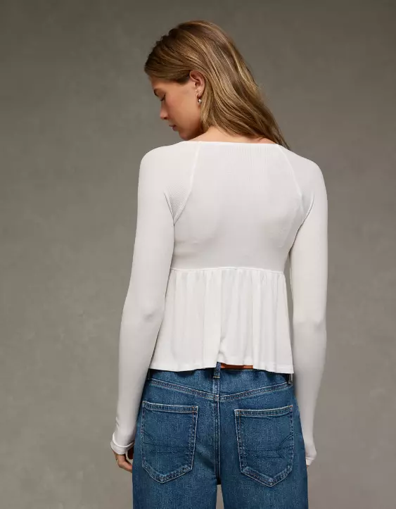 AE Soft & Sexy Babydoll Cinched T-Shirt - Image 2